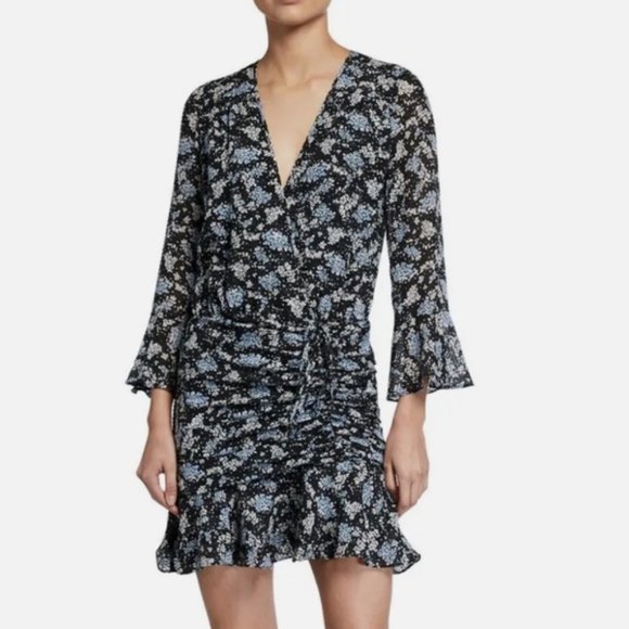 Floral V-Neck Ruffle Dress - Picture 2 of 14